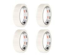 ANSIO Cinta adhesiva transparente de fácil desgarro, 24 mm x 50 m, paquete de 4