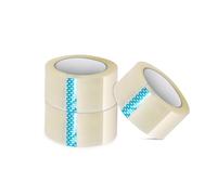 ANSIO Cinta de embalaje - Cinta de embalaje - Cinta - Cinta - 3 rollos (48 mm x 60 m) - Cinta transparente para cajas de embalaje, cinta adhesiva de embalaje segura para mudanzas