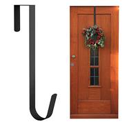 ANSIO Colgador de corona de Navidad para puerta delantera, 31,7 cm, para decoración de Navidad, paquete de 1, color negro