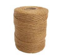ANSIO Cordel de Yute, Cuerda de Yute de 330 pies, 3 Capas de 2 mm de Grosor, Cuerda de Yute para decoración de jardín, floristería, Manualidades, Manualidades, Envoltura, Color marrón