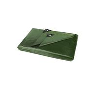 ANSIO Lona impermeable de 2 m x 2 m, color verde, 140 g/m²