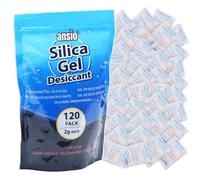 ANSIO Sobres desecantes de gel de sílice de 0.2 onzas, absorbentes de humedad, paquete de 120