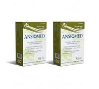 Ansiomed 45 Cápsulas - Pack de 2 Unidades - Ayuda a tu Bienestar Psicológico frente a Periodos de Ansiedad - con Triptófano, Grifonia, Lúpulo (300mg) y Vitaminas