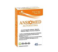 Ansiomed Autoestima Herbetom - Bioserum | Con ashwagandha, magnolia, GABA, griffonia con 5HTP triptofano y vitaminas del grupo B | Ayuda a la función psicológica normal