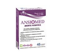 Ansiomed Mente Positiva - 45 comprimidos - Herbetom Bioserum | Complemento alimenticio con azafrán, rhodiola, griffonia, vitaminas y magnesio | Ayuda a mantener un estado de ánimo positivo