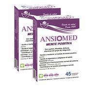 Ansiomed Mente Positiva - 90 cápsulas - Herbetom Bioserum | suplementos serotonina con azafrán, rhodiola, griffonia, vitaminas y triptofano con magnesio | manten un estado de ánimo positivo - Dopamina