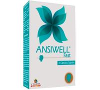 ANSIWELL FAST Ansiedad Pastillas Naturales Estres, Nervios, Para estudiar, Bienestar emocional - Aansiolitico natural con L Teanina + Vitamina C + Magnesio - 30 Capsulas