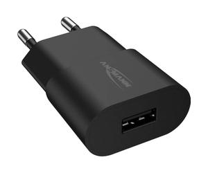 Ansmann 1 Porta USB 1001-0108 - Caricatore USB con controllo intelligente di ricarica per Smartphone, Tablet, GoPro, e-Book, ECC