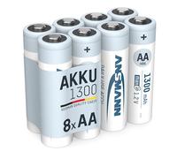 Ansmann 1311 - 0012 - 590 batería Pilas Recargables Mignon AA, 1,2 V/1300 mAh, NiMH Plata