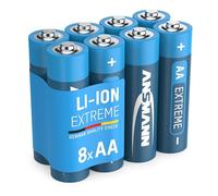 Ansmann 1512-0012 LR6 - Litio 1,5V 1x8 ampolla Mignon AA batería, 700% more Power