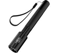 Ansmann 1600-0145 T150-Linterna LED (Funciona con Pilas, 150 LM, 10 h, 100 g), Negro, 15.6 x 2.5 x 2.5 cm