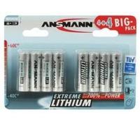 Ansmann 4+4 lithium aa batería de un solo uso litio