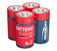 Ansmann 5015571-4X alcalina batería Baby C LR14 Pila | Celdas mono a prueba de fugas para dispositivos cotidianos como relojes despertadores o juguetes, resistente a temperaturas