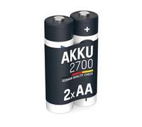 Ansmann 5030852 - Mignon, tipo AA 2700mAh pila altamente capacitiva profesional/multiuso, foto digital, 2 unidades