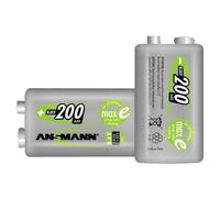 Ansmann 5035342 Batería Recargable MaxE 9V PP3 Bloque 200mAh Paquete Individual