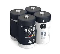 ANSMANN 5035362 maxE 8500 mAh Mono D precargado batería de Muy Poca Descarga 4 Pack