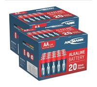 Ansmann 55 Pieza Red Alkaline Batería Paquete Ahorro Multi-Pack batería Caja Equipado con 24 x Micro