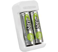 Ansmann Alcalinas Marca Modelo Charger Basic II Incl. 2 x AA 1300mAh Akku 1001-0119-01