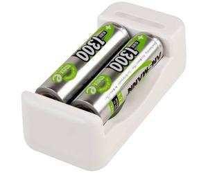 Ansmann Alcalinas Marca Modelo Charger Basic II Incl. 2 x AA 1300mAh Akku 1001-0119-01