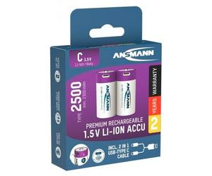 Ansmann Baby C 2500 Typ USB-C 2-Pack (2300mAh)