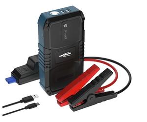 ANSMANN Batería de Arranque de 1500 A, 12 V, para Coche, Moto y Barco, con Linterna, 6 L, Gasolina, 3 L diésel
