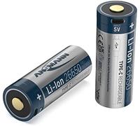 Ansmann batería de ion de litio 26650 5100 mah con conector de carga