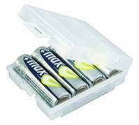 Caja de baterías Ansmann 4000740 Transparente/Blanco 4 AAA/AA
