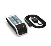 ANSMANN Cargador de batería con 2 Pilas AA Mignon de 2100 mAh, Cargador automático con tecnología de Carga 7, Control de bahía Individual y Modo de reparación, Comfort Mini