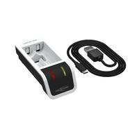ANSMANN Cargador de batería para 2 Pilas AAA AAA, NIMH NICD, Carga Inteligente, Entrada USB, Carga rápida, función de Descarga, Pantalla LCD, sobrecarga única.