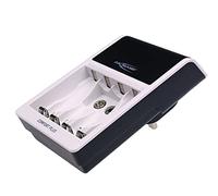 ANSMANN Comfort Plus AA, AAA & 9V Battery Charger For NiMH NiCd Rechargeable Batteries with UK 3-Pin Plug| Quick Charging with Rapid Capacity Testing - 3 Yr Warranty