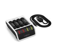 ANSMANN Comfort Plus - Cargador para Pilas AA/AAA/9 V, tecnología de Carga Inteligente 7', microcontrolada, indicador LED