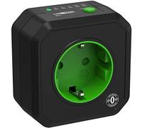 ANSMANN Enchufe con Temporizador de Cuenta atrás, Temporizador y Temporizador, Enchufe de bajo Consumo para Ventiladores, cafeteras, planchas, tecnología Zero W, Negro, Talla única