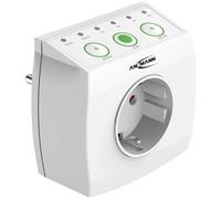 ANSMANN Enchufe de ahorro de energía AES1.3 - Temporizador con enchufe para reducir el consumo de energía en espera, potencia máxima 3680 W/16 A, fácil de usar