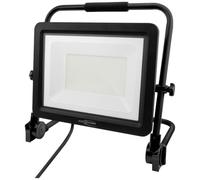 ANSMANN Foco LED de construcción, con cable de 1,8 m y enchufe de protección de contacto, resistente y muy brillante, hasta 18000 lúmenes, 150 W con reproducción de color, color negro