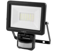 Ansmann Foco LED de pared, robusto y compacto, con sensor de movimiento, para taller, obras, garaje, protección contra chorros, 2200 lm, color negro