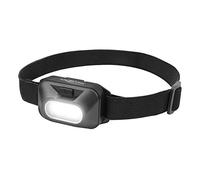 ANSMANN HD120B - Linterna LED para cabeza (125 lúmenes, ideal para ciclismo, correr, pesca, caza, escalada, taller)