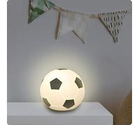 ANSMANN Lámpara LED Fútbol, luz nocturna 3D de silicona con cambio de color, diseño de fútbol, ideal como regalo de cumpleaños para niños, lámpara decorativa con 7 colores diferentes