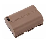 ANSMANN LP-E6NH - Batería de Ion de Litio con Conector Tipo C, 2250 mAh, Compatible con Canon EOS R,R5C,5D Mark II, 5D III, 5D IV, 5DS, 5DSR, 6D,7D,7D II, 7D III, 80D,70D,60D,60Da,XC10,XC15