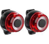 ANSMANN Luz Trasera para Bicicleta homologada por StVZO con fiable CREE LED, protección IPX5, Funciona con batería de hasta 4 Horas de duración de la luz, Recargable a través de USB (Paquete de 2)