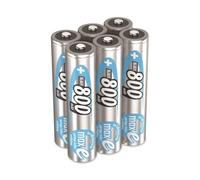 Ansmann maxE HR03 - Batería Recargable LR3 (AAA) NiMH 800 mAh, 1,2 V, 6 Unidades