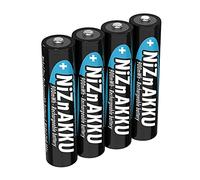 ANSMANN Micro NiZn Baterías AAA, 1,6V, 900mWh, 4 Pilas Recargables