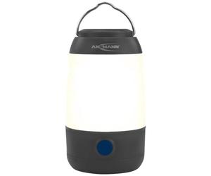 ANSMANN Mini LED lanterna da campeggio dimmerabile 3 modalità di luce incl. 3 batterie AAA con supporto e gancio piccolo e compatto alimentato a batteria luce di emergenza accessori campeggio