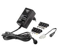 Ansmann Paquete de baterías ACS 48: cargador de baterías para baterías NiMH de 4-8 celdas, cargador RC con 8 enchufes y adaptador Tamiya para cargar baterías modelo, baterías, color negro