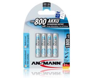 Ansmann pila recargable maxE Micro (AAA/HR03) blíster de 4 unidades