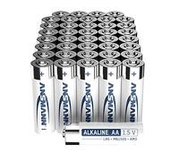 ANSMANN Pilas AA alcalinas tamaño LR6 - AA (40 Unidades), Ideal para Dispositivos cotidianos como báscula de Cocina, Mando a Distancia, Teclado, Reloj de Pared, el diseño Puede Variar.