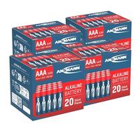ANSMANN Pilas alcalinas Micro AAA / LR03 1,5 V/Longlife Alkalibatterie Sparpaket en una práctica Aufbewahrungsbox / 80 Unidades