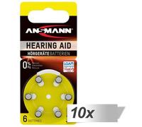 Ansmann Pilas para audífonos PR70 10x6