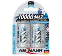 Ansmann Pilas Recargables NiMH D 10,000 mAh Pack de 2