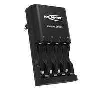 Ansmann Powerline 4 Smart - Cargador para 4 baterías NiMH AA/AAA, Cargador de baterías automático con Modo de reparación