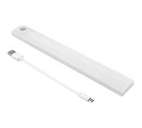 Ansmann - Regleta LED con sensor de movimiento (1 unidad) - Lámpara empotrable pequeña con cinta magnética y cinta adhesiva - Elegante montaje LED para el cojinete, la escalera, etc. - Talla M